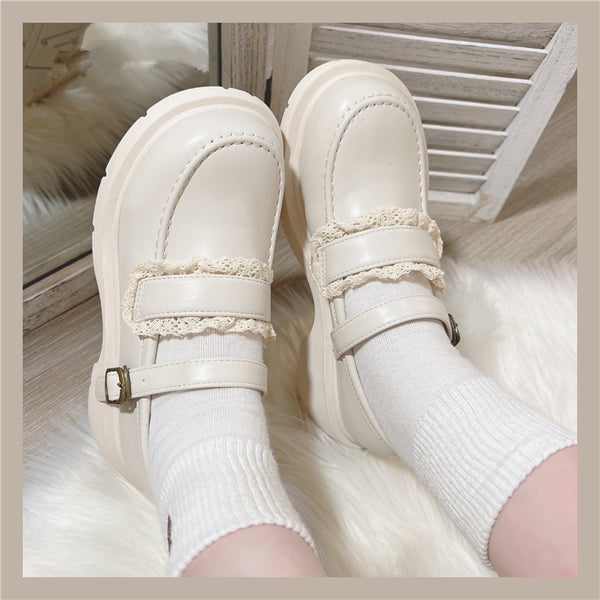 French retro leather shoes yc24631