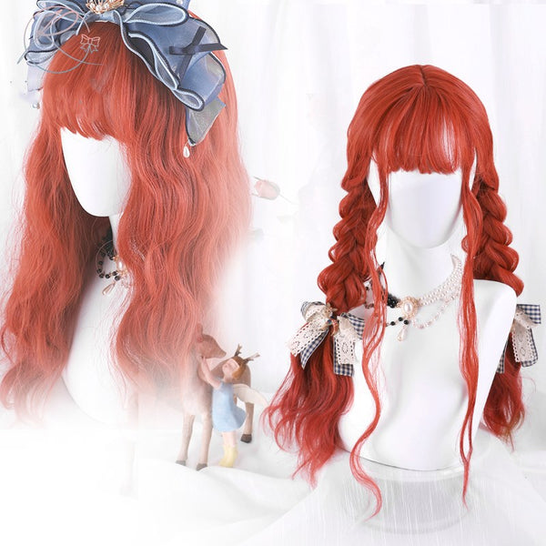 Lolita Orange Red Wig YC24538