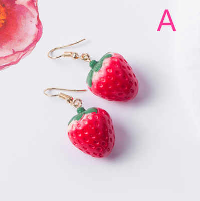 Fruit strawberry earrings yc22796