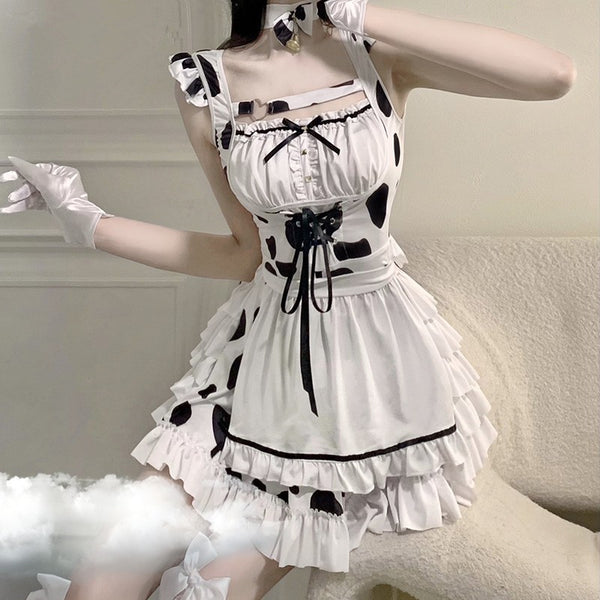 KAWAII SOFTGIRL COW OUTFIT  yc24772