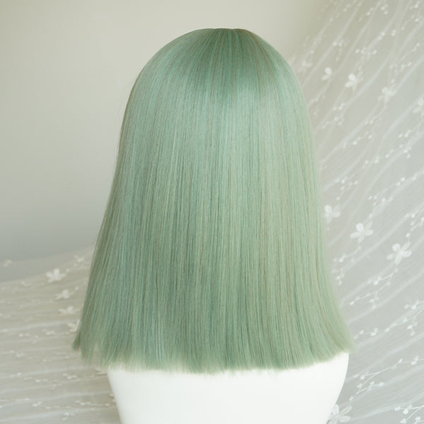 Lolita green air bangs wig   YC21448