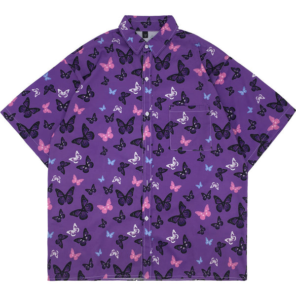 Harajuku Butterfly Short Sleeve Shirt yc22781