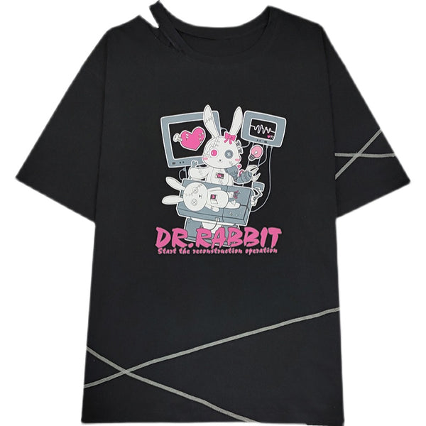 Harajuku Anime Print Loose T-shirt YC24195