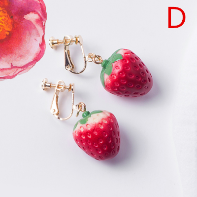 Fruit strawberry earrings yc22796