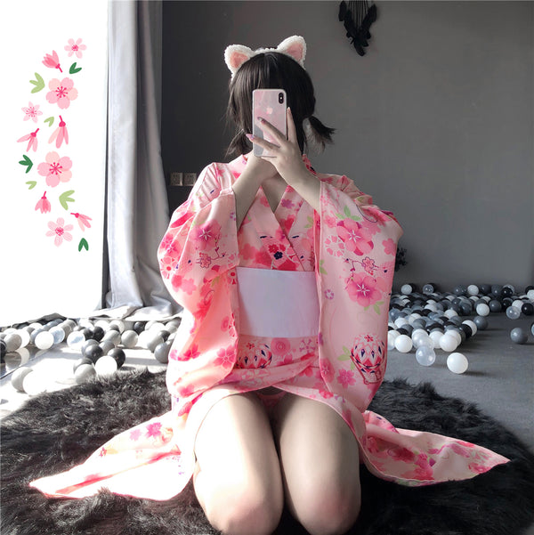 Sexy flower cos kimono YC24056