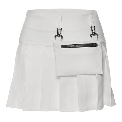 Harajuku pocket pleated skirt yc22787