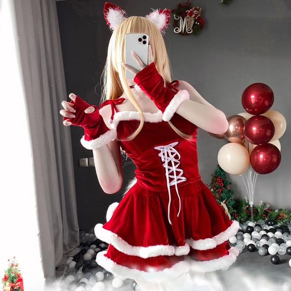 COSPLAY CHRISTMA  TIE DRESS  YC24536