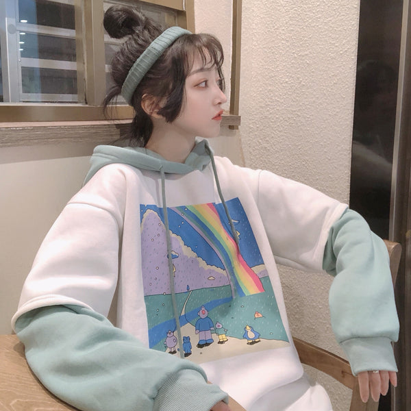 Cute rainbow sweater yc22663