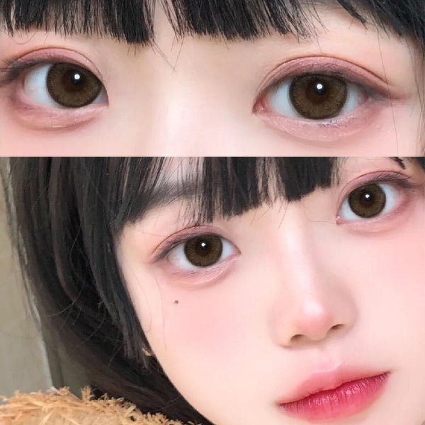 Brown contact lenses (two pieces) YC24462