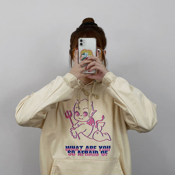Couple Little Devil Print Sweatshirt yc40119