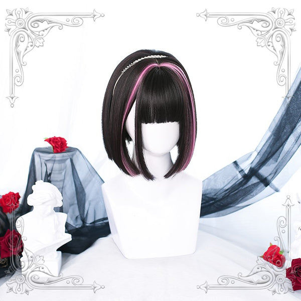 Lolita short straight hair wig YC24165