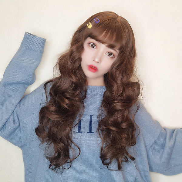 Lolita brown curly wig yc23841