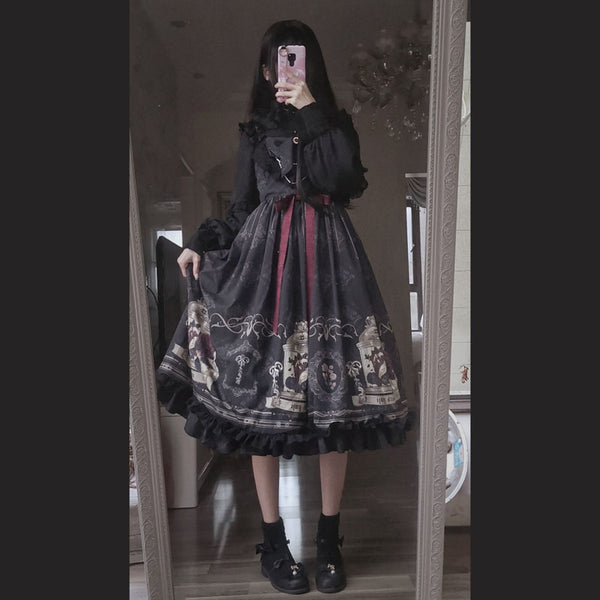 Dark Lolita jsk dress yc50237