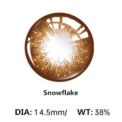 Snowflake Brown CONTACT LENSES (TWO PIECES) yc24595