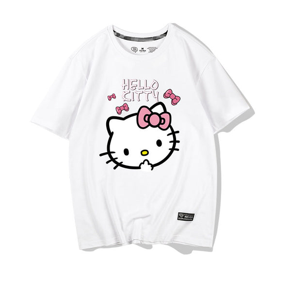 Lolita  kitty couple short-sleeved T-shirt     YC21392