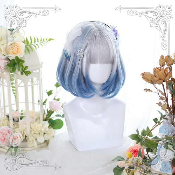 Lolita Grey Blue Wig yc22657