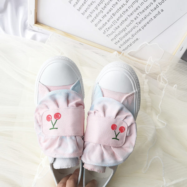 Hand-painted gradient canvas shoes YC21981