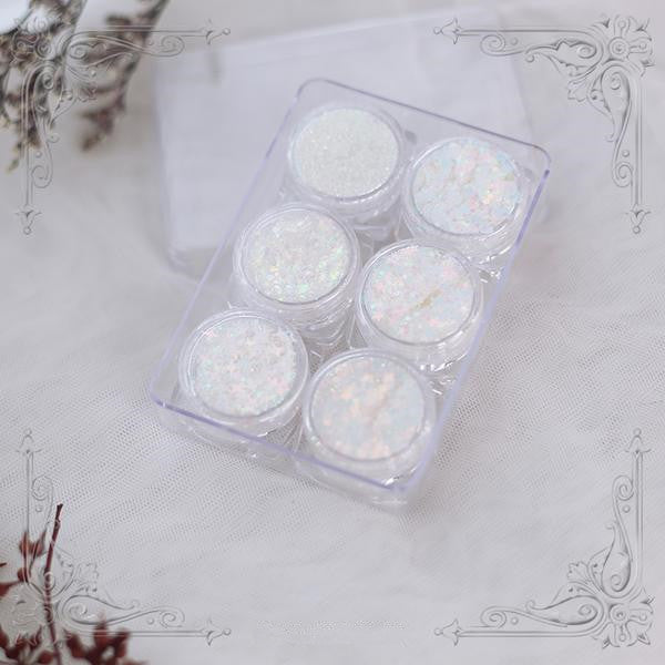 Glue-free glitter powder corner stickers YC21811