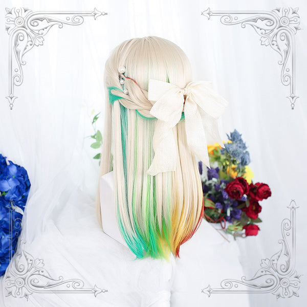 Lolita grey rainbow wig YC24162
