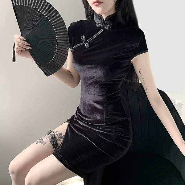 Chinese cheongsam dress yc23755