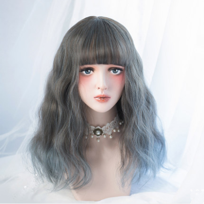 Lolita grey-blue gradient wig YC20322