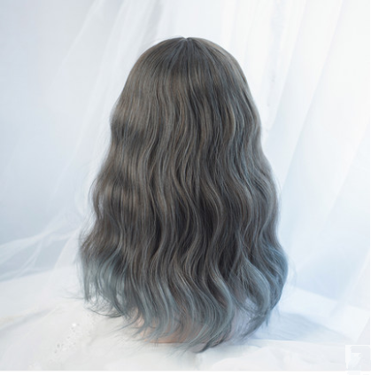 Lolita grey-blue gradient wig YC20322