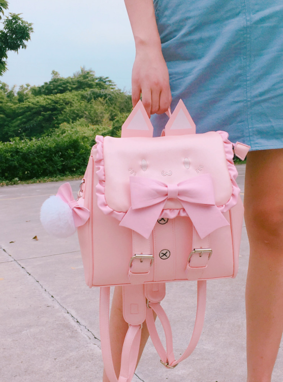 Cat Bow School Backpack YC30022