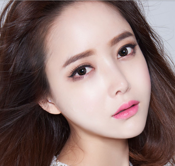 Flower gray contact lens (TWO PIECE)  YC21237