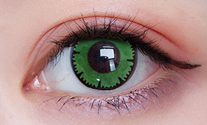 COSplay Flower Green Contact lens (Two piece) yc21133