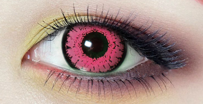 Pink contact lenses (TWO PIECE)    YC21306