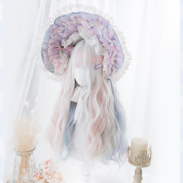 Harajuku  macaron double horsetail wig     YC21413