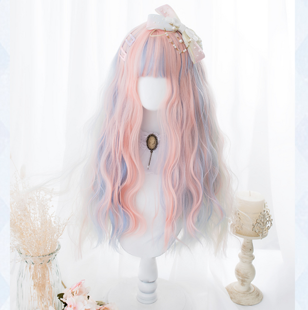 Harajuku  macaron double horsetail wig     YC21413