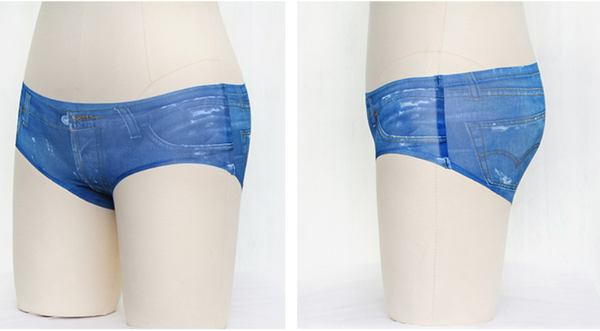 Lolita imitation denim ice silk briefs     YC21427