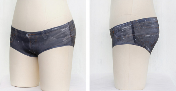 Lolita imitation denim ice silk briefs     YC21427