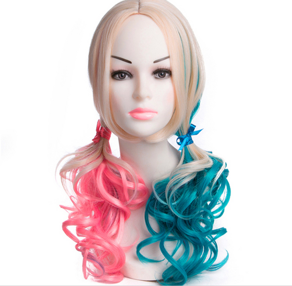Cosplay suicide squad clown female wig YC21428