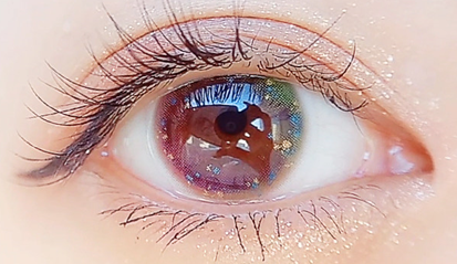 Pink Green Contact Lens (TWO PIECE)    YC21446