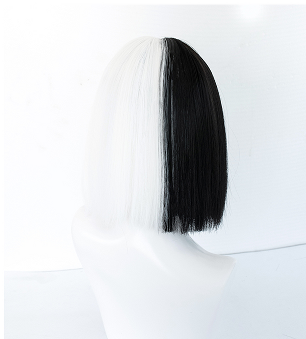 Lolita black + white stitching wig YC21539