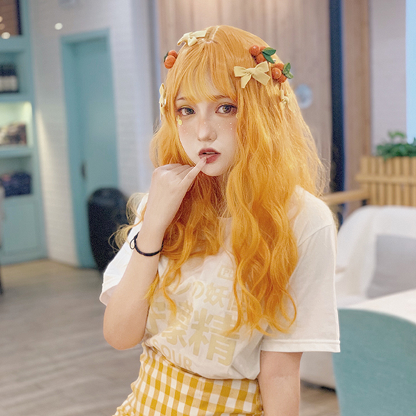 Harajuku Orange Wig YC21654