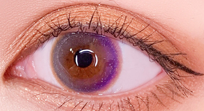 Brownish purple contact lenses (two pieces) YC21709