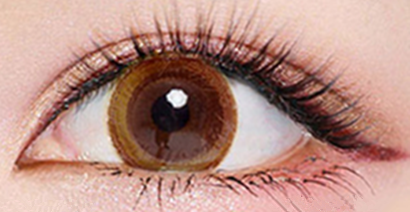 Brown contact lenses (two pieces) YC21776