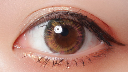 Brown contact lenses (two pieces) YC21807