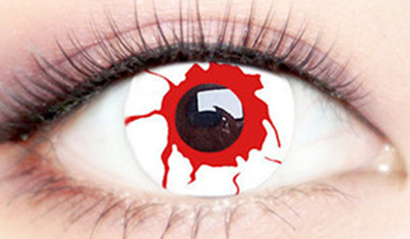 Blood white contact lenses (two pieces) YC21889
