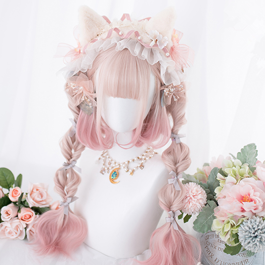 Lolita gradient wig + tiger mouth clip YC21892