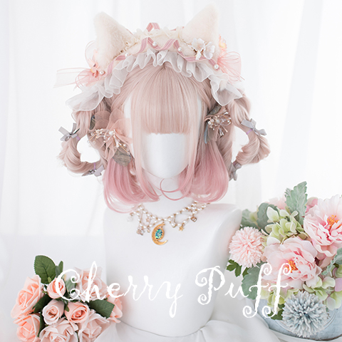 Lolita gradient wig + tiger mouth clip YC21892