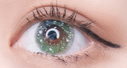 Second generation Galaxy Green Contact Lens (two pieces)   YC21912