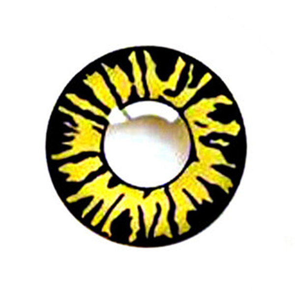 Yellow black contact lenses (two pieces) YC21928
