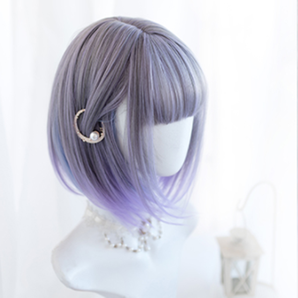 Lolita purple blue gradient wig YC22005