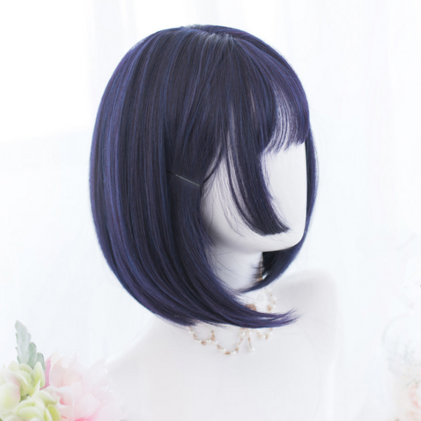 Hime cut mixed color wig YC22034