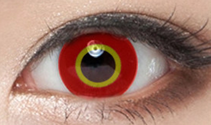 Red and yellow contact lenses (two pieces) YC22050