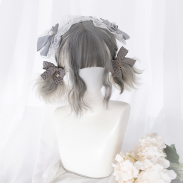 Lolita sisters mixed color wig + cat ears YC22104